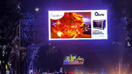 印尼万隆Buah Batu的中心LED广告牌