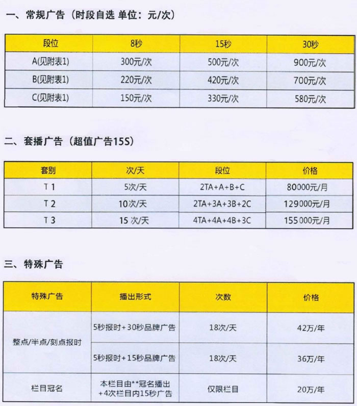 青海人民广播电台经济广播2019年广告价格
