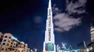 迪拜哈利法塔LED外墙灯光秀广告招商