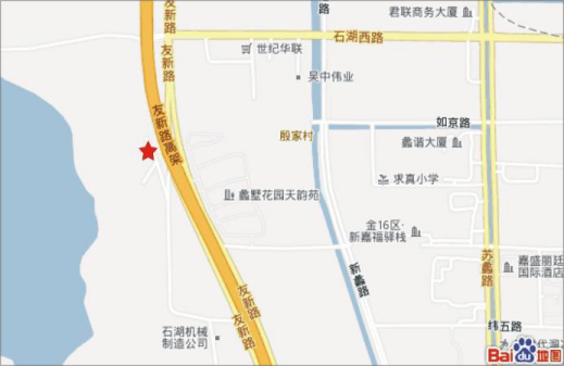 江苏苏州市吴中区友新高架西侧石湖西路西户外广告牌 - 点位图