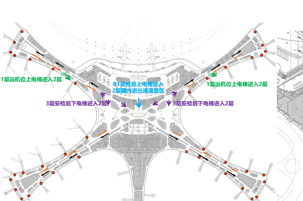 北京市大兴机场出发到达候机厅登机口LED屏广告媒体 - 点位图