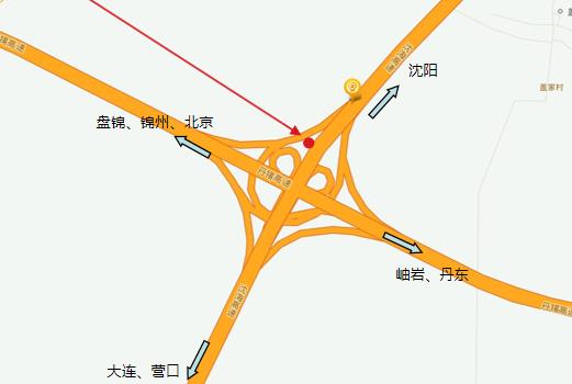 辽宁省沈阳市沈大高速鞍山段121.3km处户外大牌 - 点位图