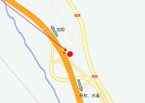 辽宁省本溪市丹阜高速本溪段北收费站167km户外大牌 - 点位图