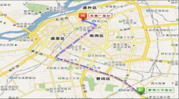 黑龙江省哈尔滨市10路3A级公交车车身广告 - 点位图