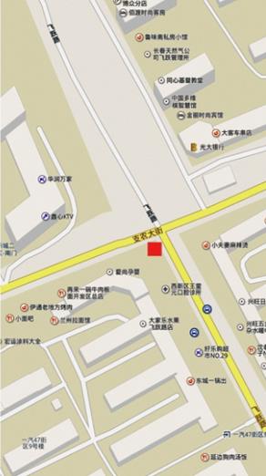 吉林省长春市绿园区支农大街与飞跃路交汇处广告牌 - 点位图