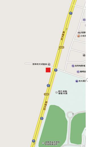 吉林省长春市南关区净月新城大街户外广告牌 - 点位图