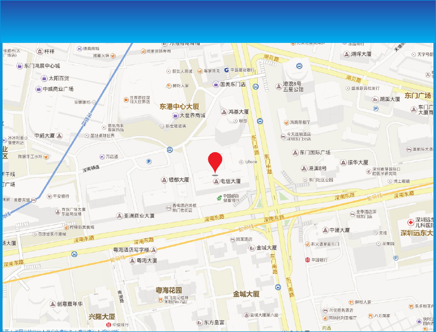 广东省深圳市罗湖区电信大厦LED户外大屏 - 点位图