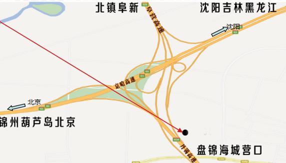 辽宁省盘锦市丹锡高速盘锦方向222km处立柱广告牌 - 点位图