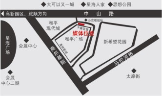 辽宁省大连市沙河口区和平广场千盛百货户外广告牌 - 点位图