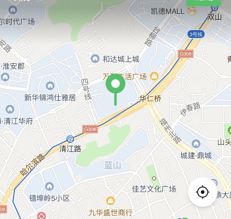 山东省青岛市市北区保利广场室内LED屏 - 点位图