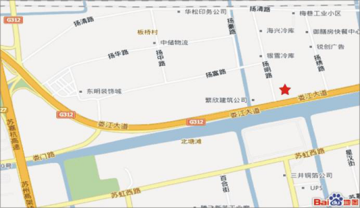 江苏苏州市姑苏区北环高架园区楼顶看板户外广告牌 - 点位图