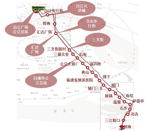 福建省福州市31路A级公交车车身户外广告 - 点位图