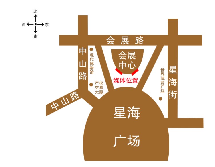 辽宁省大连市沙河口区星海会展中心西侧广告牌 - 点位图