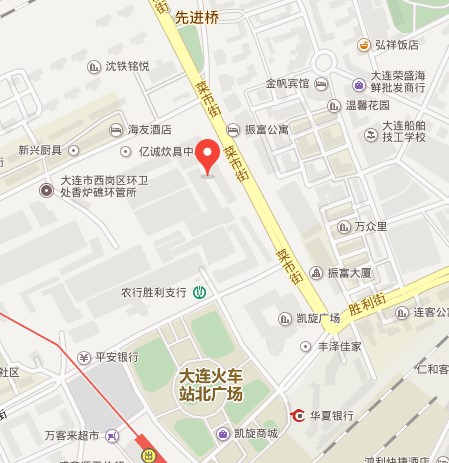 辽宁省大连市西岗区双兴商品城南侧墙体广告牌 - 点位图