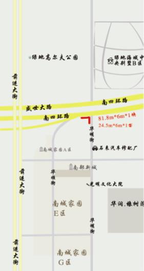 吉林省长春市南关区﻿南四环与前进大街交汇广告牌 - 点位图