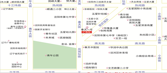 辽宁省沈阳市沈河区奉天壹号楼顶户外大牌 - 点位图