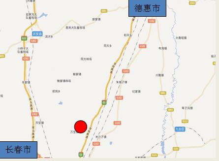 吉林省长春市京哈高速长春至德惠K1006公里广告牌 - 点位图