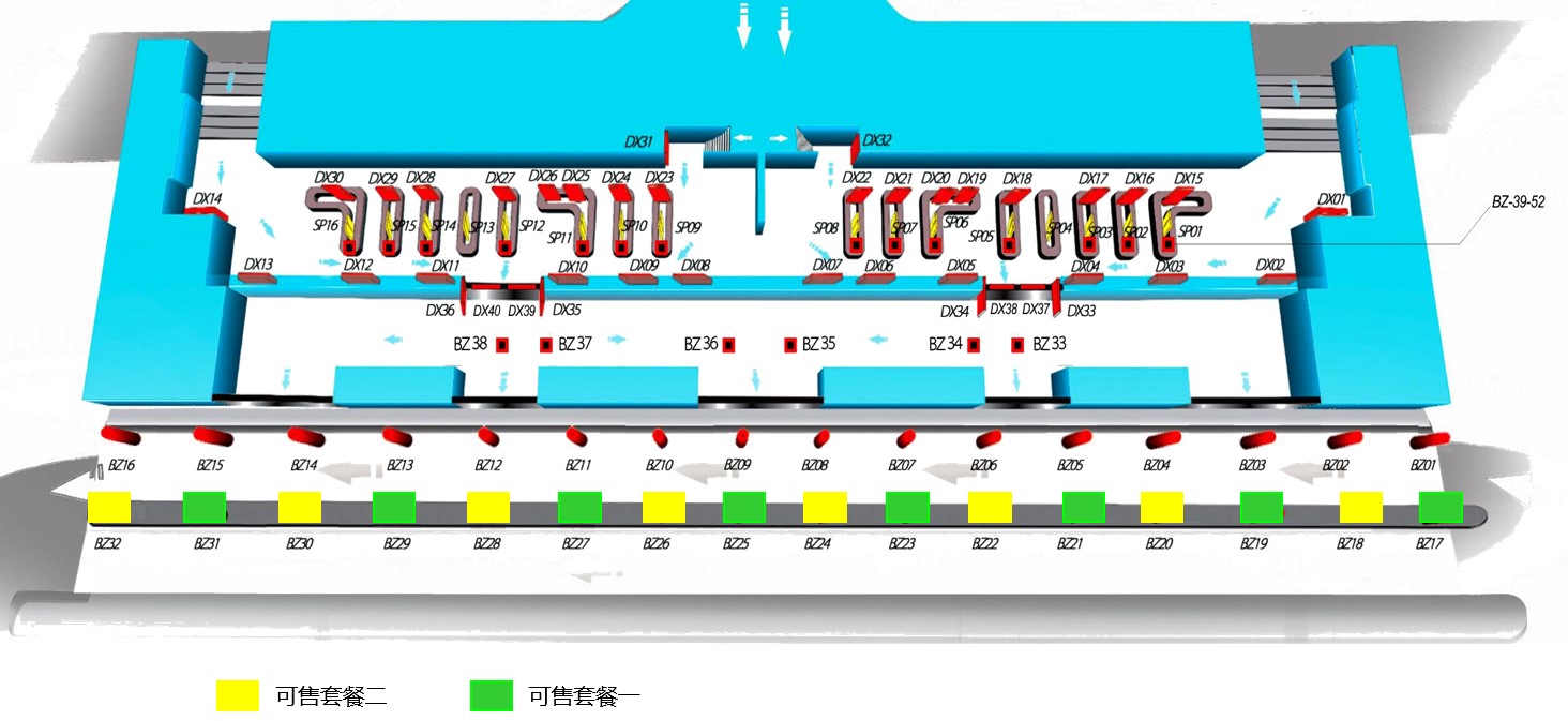 四川省成都市双流区国际机场T2-1F到达大厅出口包柱广告 - 点位图