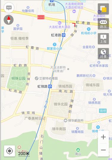 辽宁省大连市甘井子区﻿虹港路工商银行楼顶广告牌 - 点位图