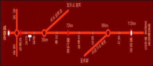 四川省成都市成雅高速32公里户外大牌 - 点位图