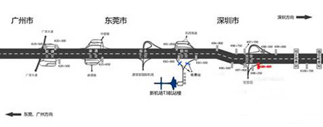 广东省深圳市广深高速宝安出口南行K98+450户外大牌 - 点位图