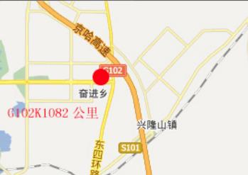 吉林省长春市宽城区G102国道K1082+700立柱广告牌 - 点位图