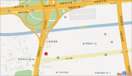 江苏苏州市姑苏区东环与东兴路公交场站楼顶看板广告牌 - 点位图