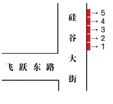 吉林省长春市朝阳区硅谷大街户外广告 - 点位图