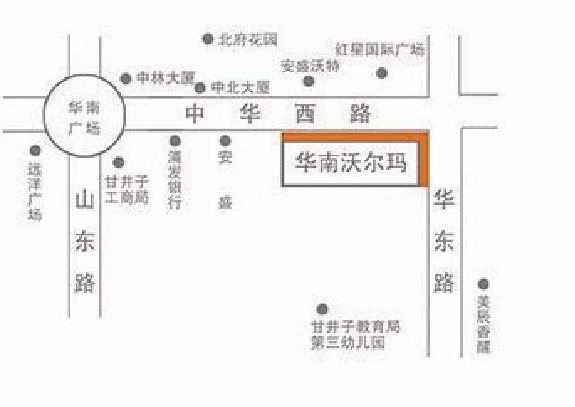 辽宁省大连市甘井子区华南国际商城楼体户外大牌 - 点位图