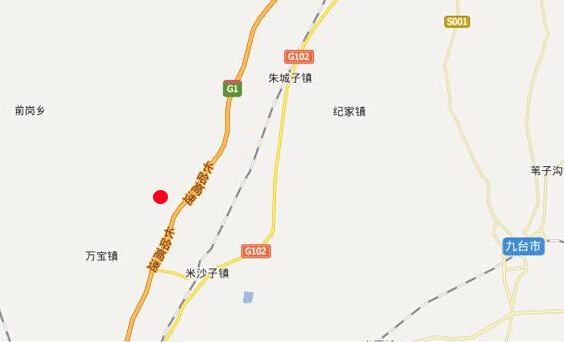 吉林省长春市京哈高速K1040公里户外广告牌 - 点位图