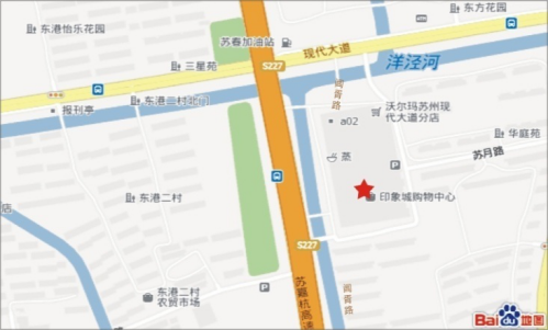 江苏苏州市吴中区印象城内一室内LED显示屏 - 点位图