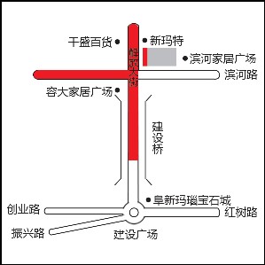 辽宁省阜新市海州区天马传媒大厦三面翻广告牌 - 点位图