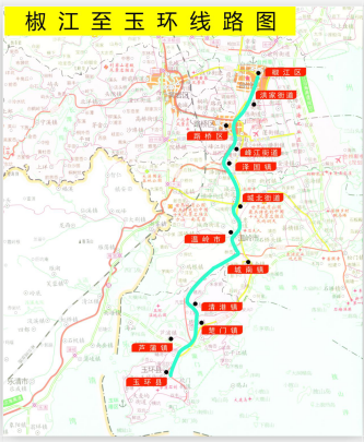 浙江省台州市2A级短途中巴公交车车身广告位（椒江—玉环） - 点位图