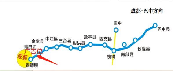 四川省成都市成巴高速青白江户外立柱广告牌 - 点位图