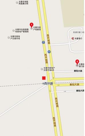 吉林省长春市绿园区西环城路与景阳大路交汇户外广告牌 - 点位图