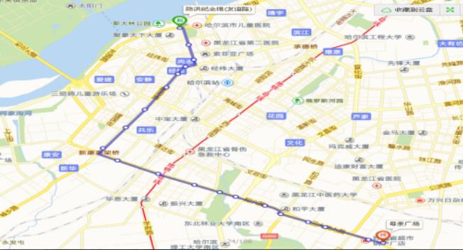黑龙江省哈尔滨市102路黄金级别公交车车身广告 - 点位图