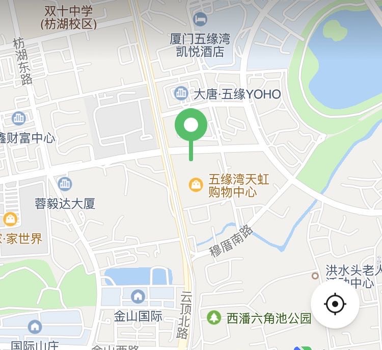 福建省厦门市湖里区五缘湾天虹商场LED屏 - 点位图