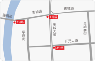 河南省洛阳市洛龙区洛南新式炫彩三面翻广告塔 - 点位图