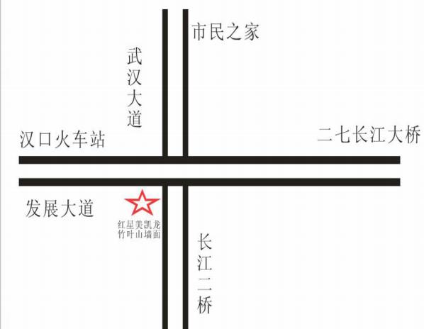 湖北省武汉市江岸区红星美凯龙LED显示屏 - 点位图