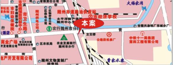 湖北省随州市立交桥乾坤商务宾馆老楼顶广告牌 - 点位图