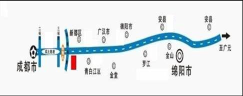 四川省成都市成绵高速9km户外广告牌 - 点位图