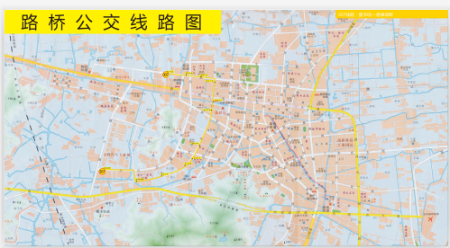 浙江省台州市路桥城区环线3A级307路公交车车身广告位 - 点位图