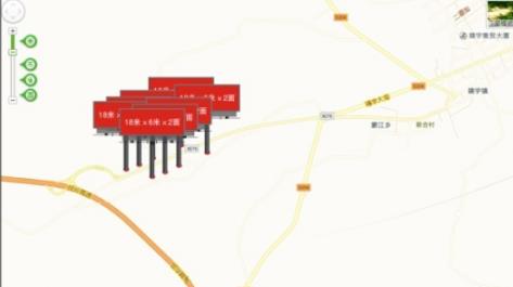 吉林省白山市靖宇高速收费站出口户外广告牌 - 点位图