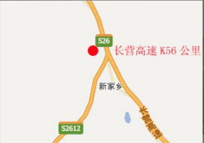 吉林省长春市长营高速K56+950公里户外广告牌 - 点位图