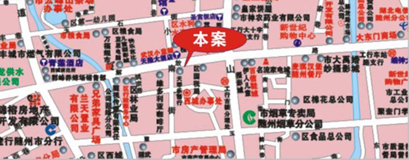 湖北省随州市小十字街剧团﻿墙体户外广告牌 - 点位图