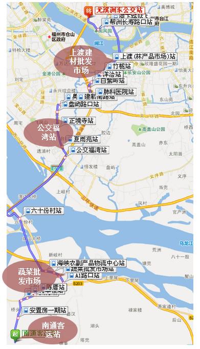 福建省福州市138路A级公交车车身户外广告 - 点位图