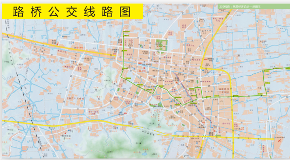 浙江省台州市路桥城区环线4A级309路公交车车身广告位 - 点位图