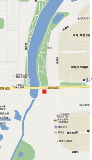 吉林省长春市南关区南三环伊通河户外广告牌 - 点位图