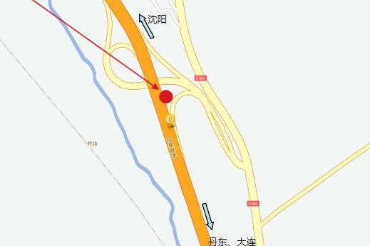 辽宁省本溪市丹阜高速本溪段北收费站166km广告牌 - 点位图