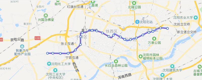 辽宁省沈阳市﻿沈阳地铁1号线12封大灯箱广告 - 点位图